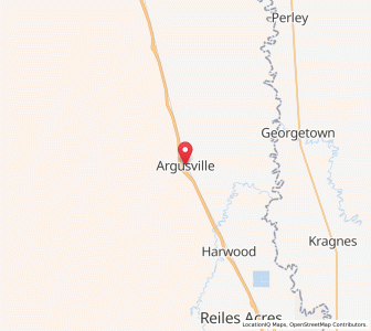 Map of Argusville, North Dakota