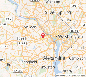 Map of Arlington, Virginia