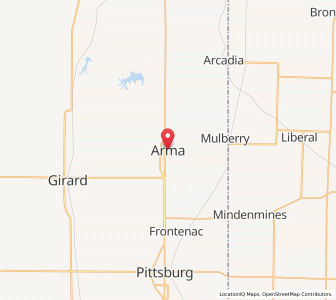 Map of Arma, Kansas