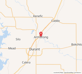 Map of Armstrong, Oklahoma