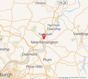 Map of Arnold, Pennsylvania