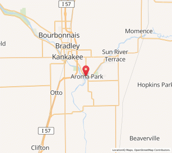 Map of Aroma Park, Illinois