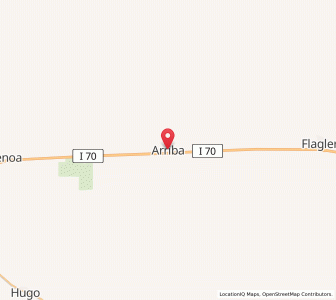 Map of Arriba, Colorado