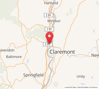 Map of Ascutney, Vermont