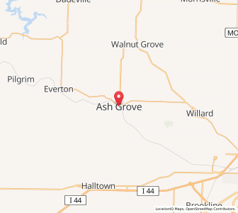 Map of Ash Grove, Missouri