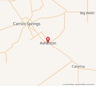 Map of Asherton, Texas