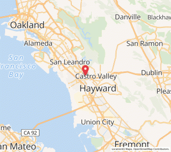 Map of Ashland, California