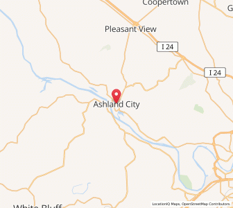 Map of Ashland City, Tennessee