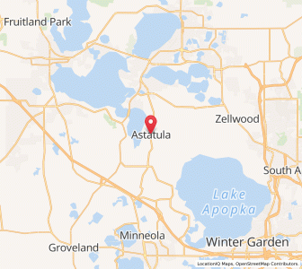 Map of Astatula, Florida