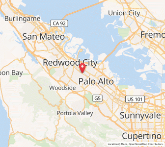 Map of Atherton, California