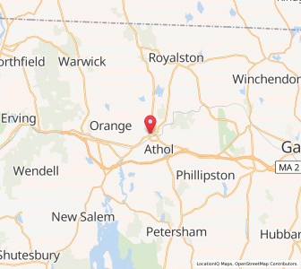 Map of Athol, Massachusetts