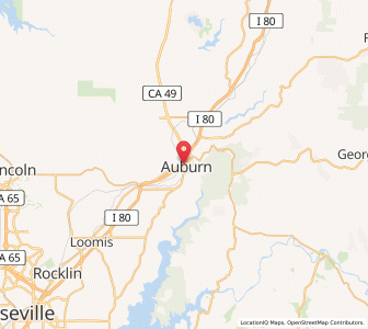 Map of Auburn, California