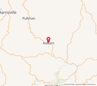 Map of Auburn, West Virginia