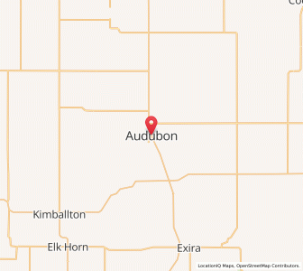 Map of Audubon, Iowa