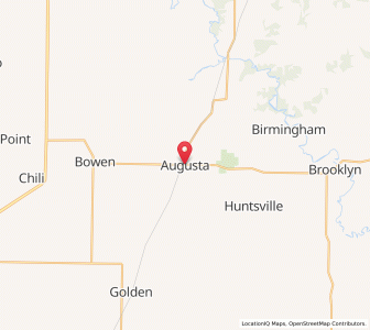 Map of Augusta, Illinois