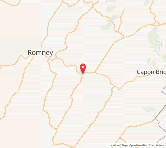 Map of Augusta, West Virginia