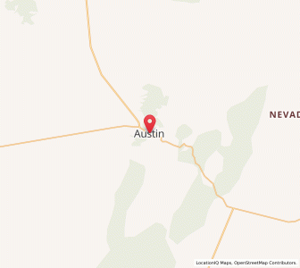 Map of Austin, Nevada