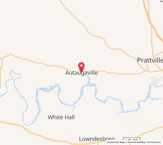 Map of Autaugaville, Alabama