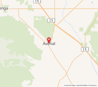 Map of Avenal, California