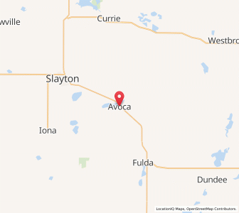 Map of Avoca, Minnesota