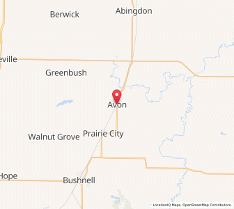 Map of Avon, Illinois