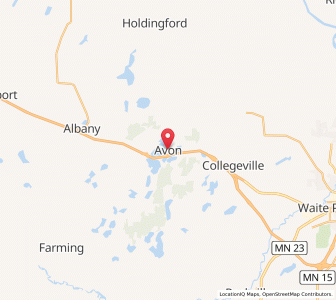 Map of Avon, Minnesota