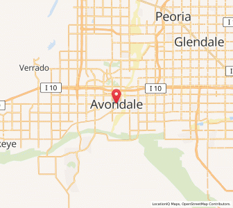 Map of Avondale, Arizona