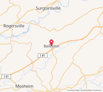 Map of Baileyton, Tennessee