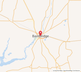Map of Bainbridge, Georgia
