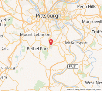 Map of Baldwin, Pennsylvania