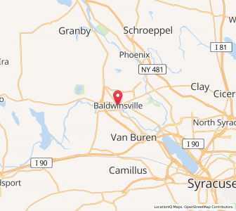 Map of Baldwinsville, New York