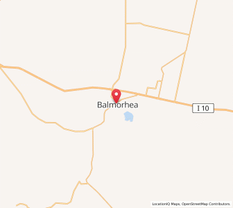 Map of Balmorhea, Texas