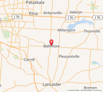 Map of Baltimore, Ohio