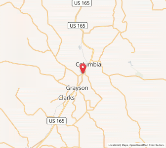 Map of Banks Springs, Louisiana