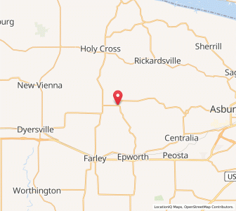 Map of Bankston, Iowa