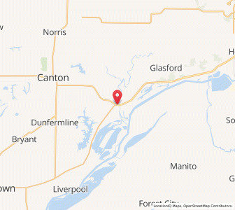 Map of Banner, Illinois