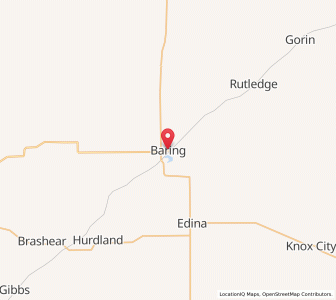 Map of Baring, Missouri