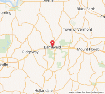 Map of Barneveld, Wisconsin