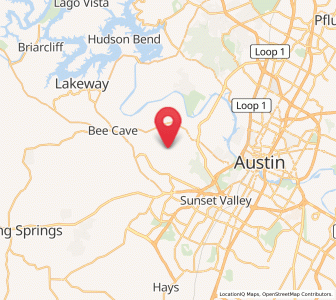 Map of Barton Creek, Texas