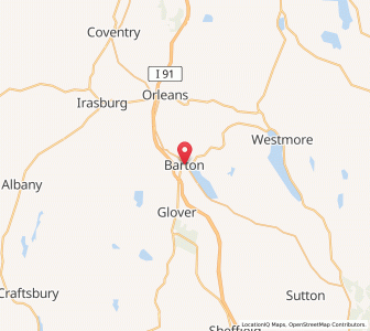 Map of Barton, Vermont