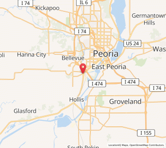 Map of Bartonville, Illinois