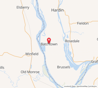 Map of Batchtown, Illinois