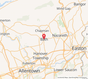 Map of Bath, Pennsylvania