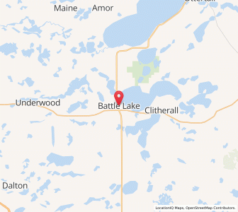 Map of Battle Lake, Minnesota