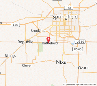 Map of Battlefield, Missouri
