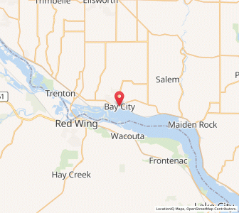 Map of Bay City, Wisconsin