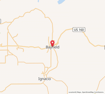 Map of Bayfield, Colorado