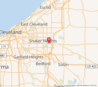 Map of Beachwood, Ohio