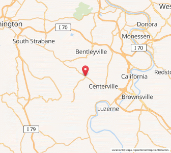Map of Beallsville, Pennsylvania