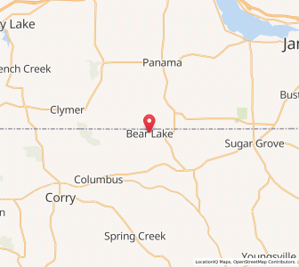 Map of Bear Lake, Pennsylvania